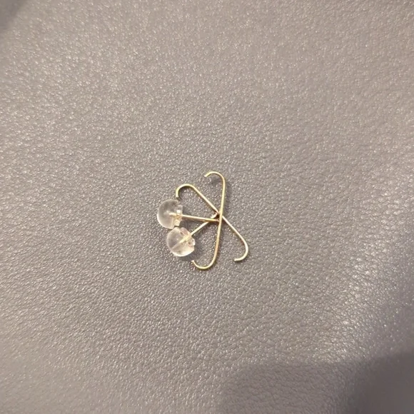 Stone & Strand Gold Bar Suspender Cuff Earrings - Picture 2 of 5